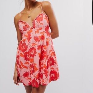 Free People altura printed mini dress